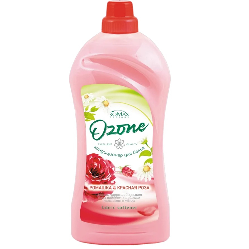 Ромакс OZONE Кондиционер д/белья Ромашка и красная роза 2л Красный