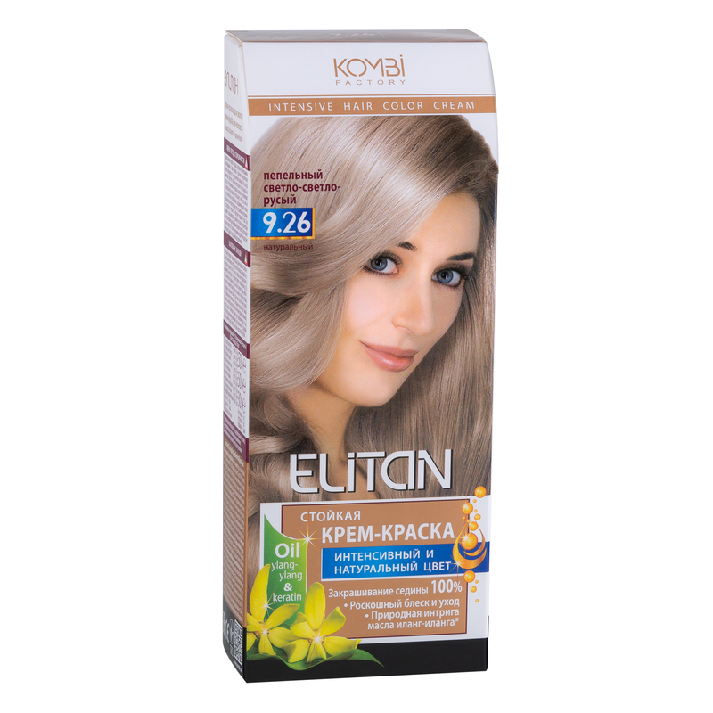 Крем-краска Элитан стойкая д/волос тон 9.26 Пепельный светло-светло-русый