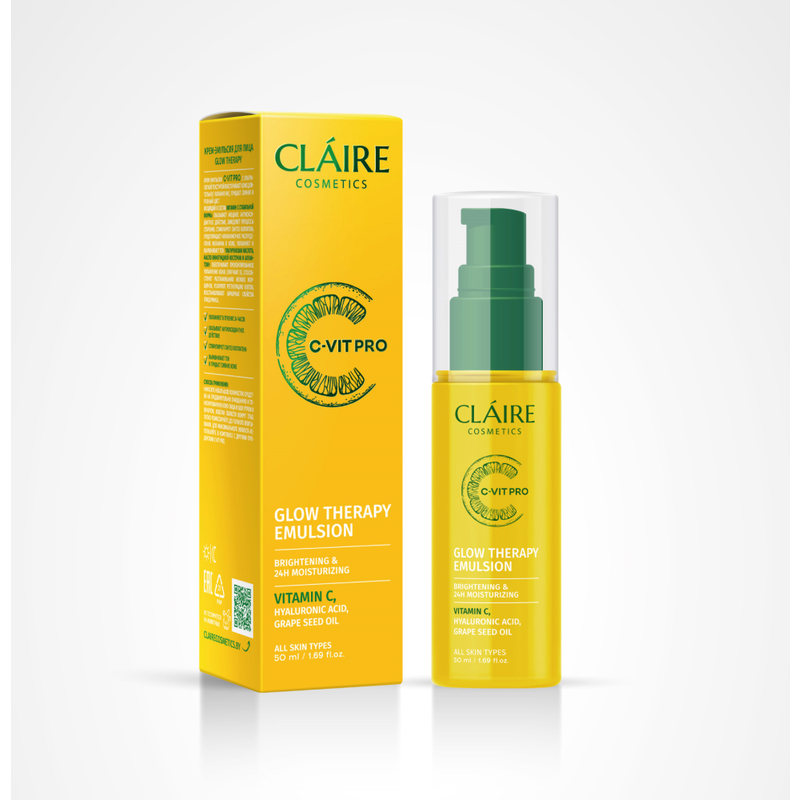 CLAIRE C-VIT PRO Крем-эмульсия для лица GLOW THERAPY 50 мл