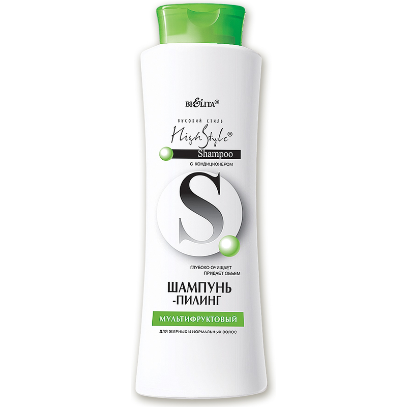 Bielita Hiqh Style Шампунь-пилинг Мультифрукт д/жир/норм 500мл