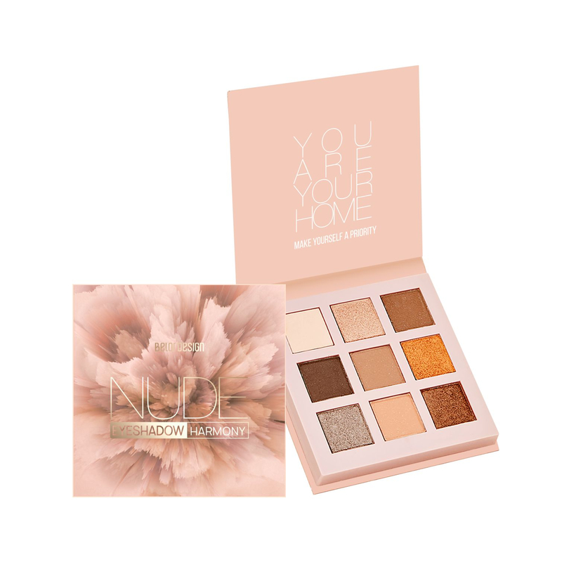 *Belor Design Тени 9-ицветные NUDE HARMONY ПАЛЕТКА 