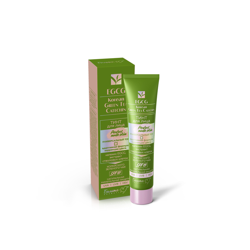 Белита-М Тинт для лица Perfect Nude Skin серии «EGCG Korean GREEN TEA CATECHIN» тон (SPF15) 30г