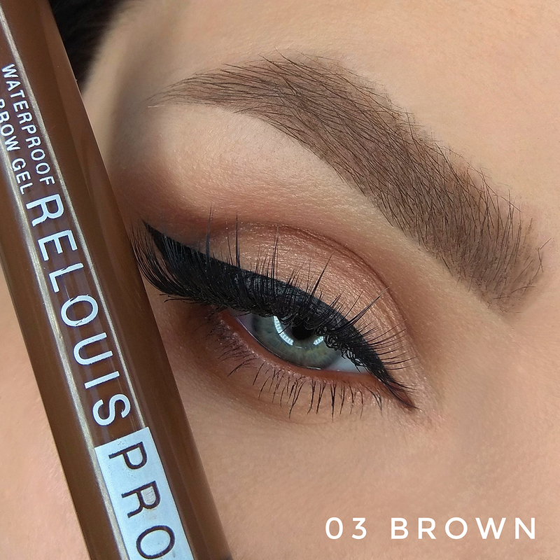 Relouis Гель д/бровей водостойкий оттеночный PRO Waterproof Color Brow Gel тон 03 Brown