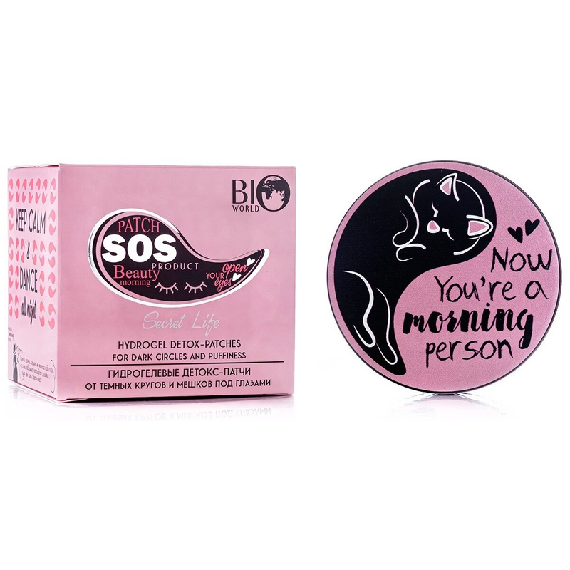 BIO WORLD Secret Life Detox Therapy Гидрогелевые детокс-патчи от/темн кругов/мешков п/глазами 60шт
