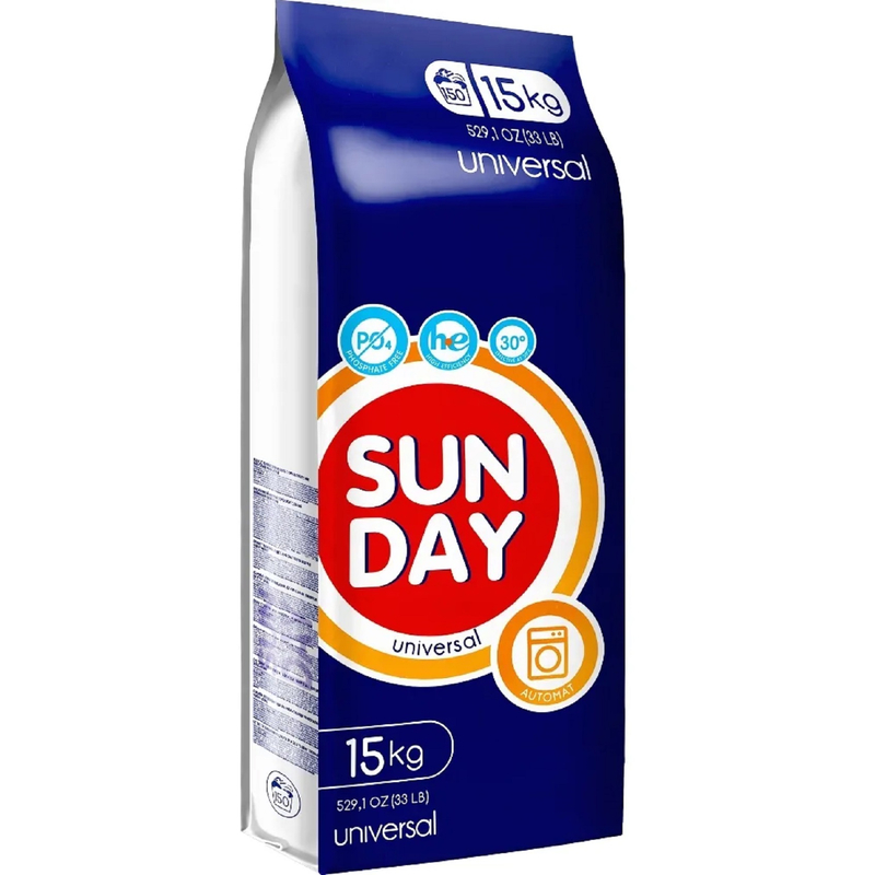 Стиральный порошок Sunday Автомат Универсальный 15кг