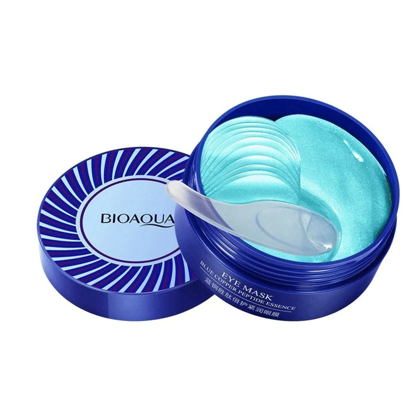 BIOAQUA HAEMATOCOCCUS PLUVIALIS Гидрогелевые патчи под глаза с пептидами голубой меди 80г/60шт
