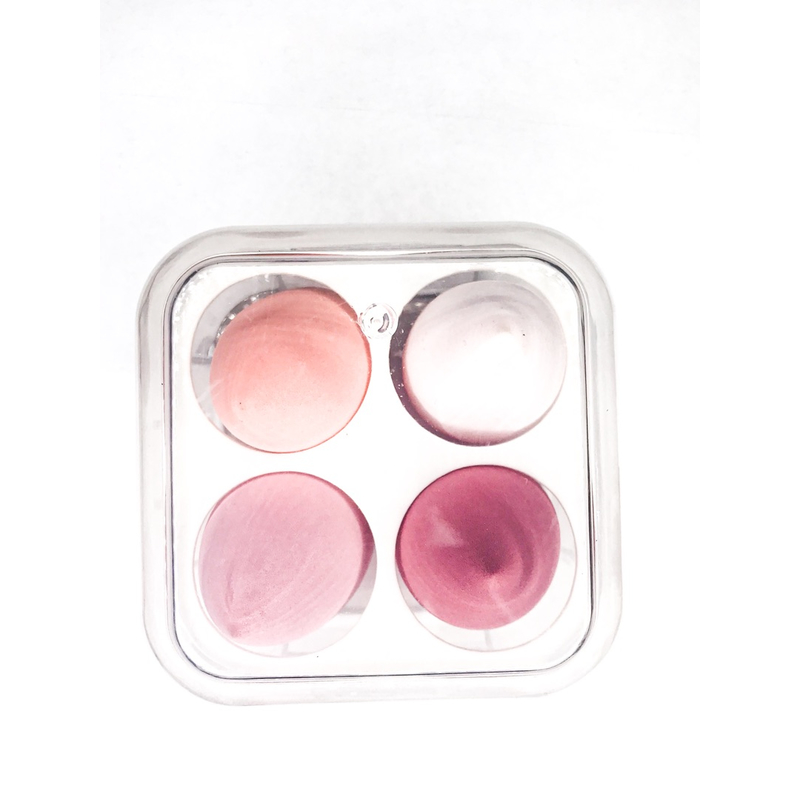 Китай Спонжи в футляре 4шт Розовые