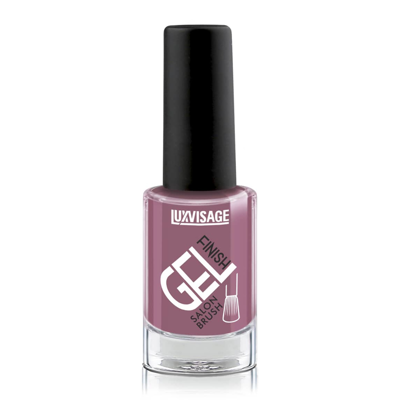 LUX visage Лак д/ногтей GEL finish т 23 Лилово-сливовый 