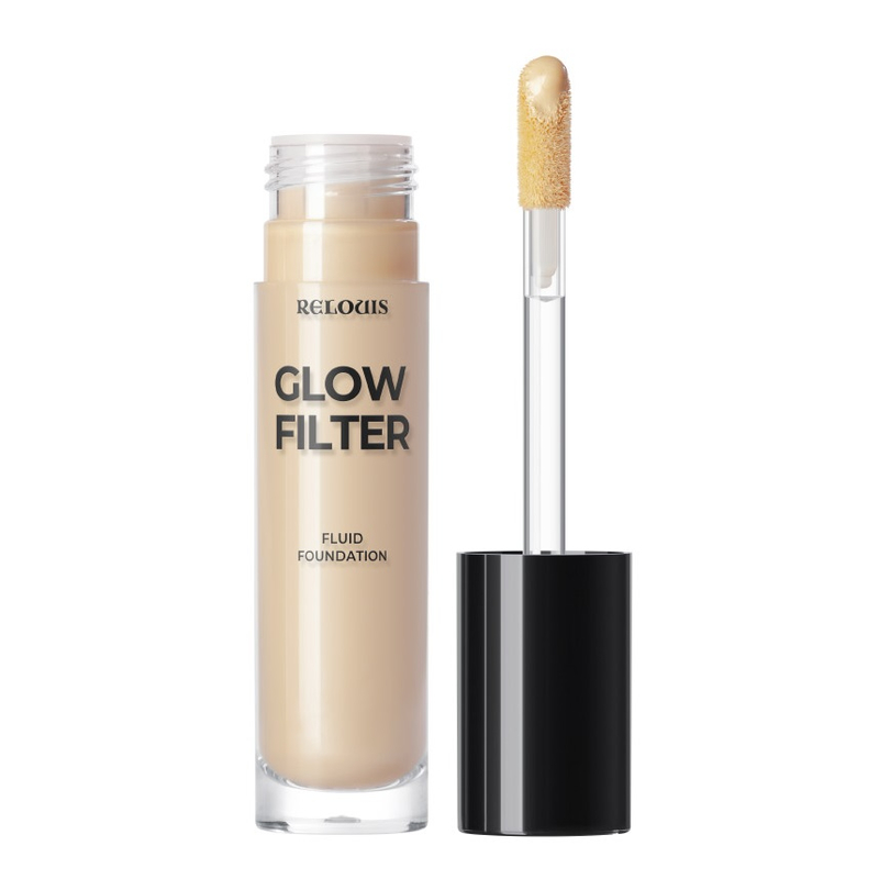 Relouis Сияющий тон-ный флюид с эффектом «фильтра» Glow Filter Fluid Foundation,тон 03 Warm  Beige