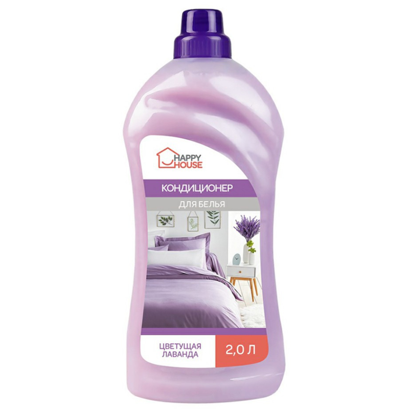 Ромакс Happy House Кондиционер для белья Цветущая лаванда 2л