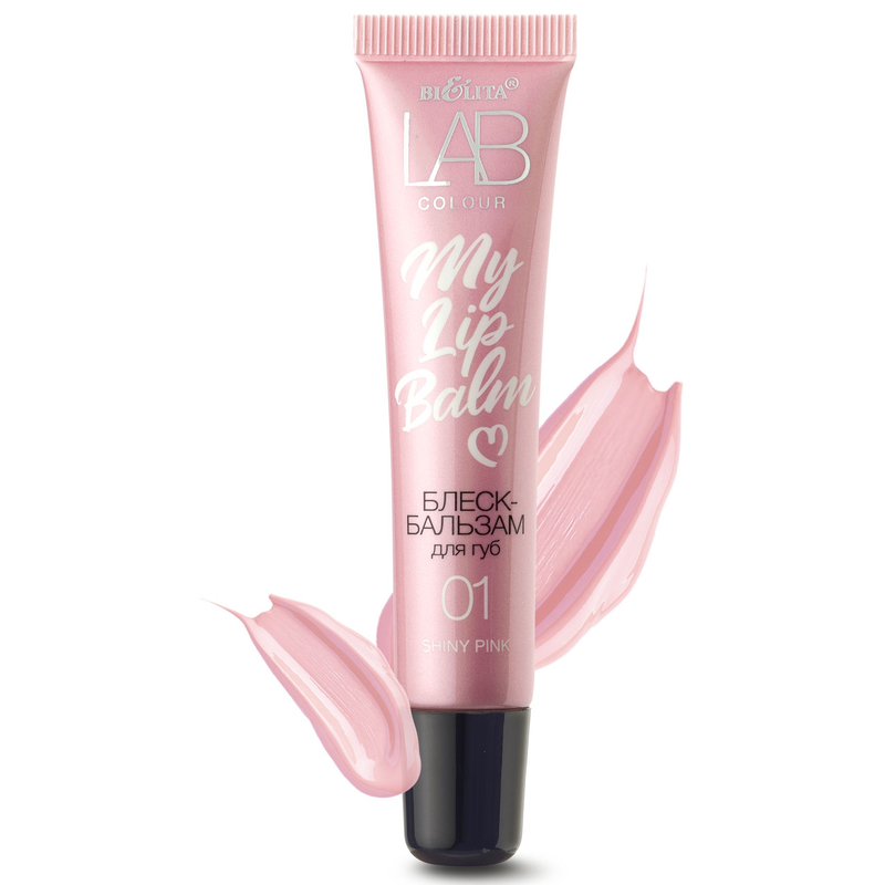 Bielita Блеск-Бальзам д/губ LAB colour My Lipbalm 01 Shiny Pink
