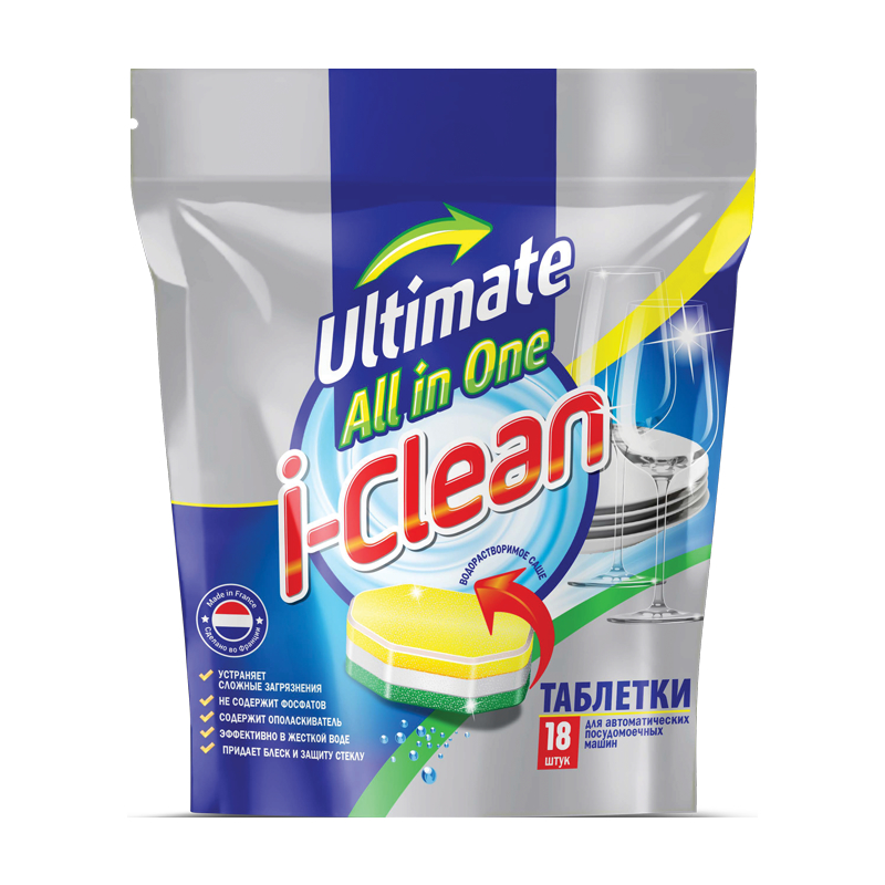 Ромакс Таблетки для автоматических посудомоечных машин I-CLEAN Ultimate 36шт  