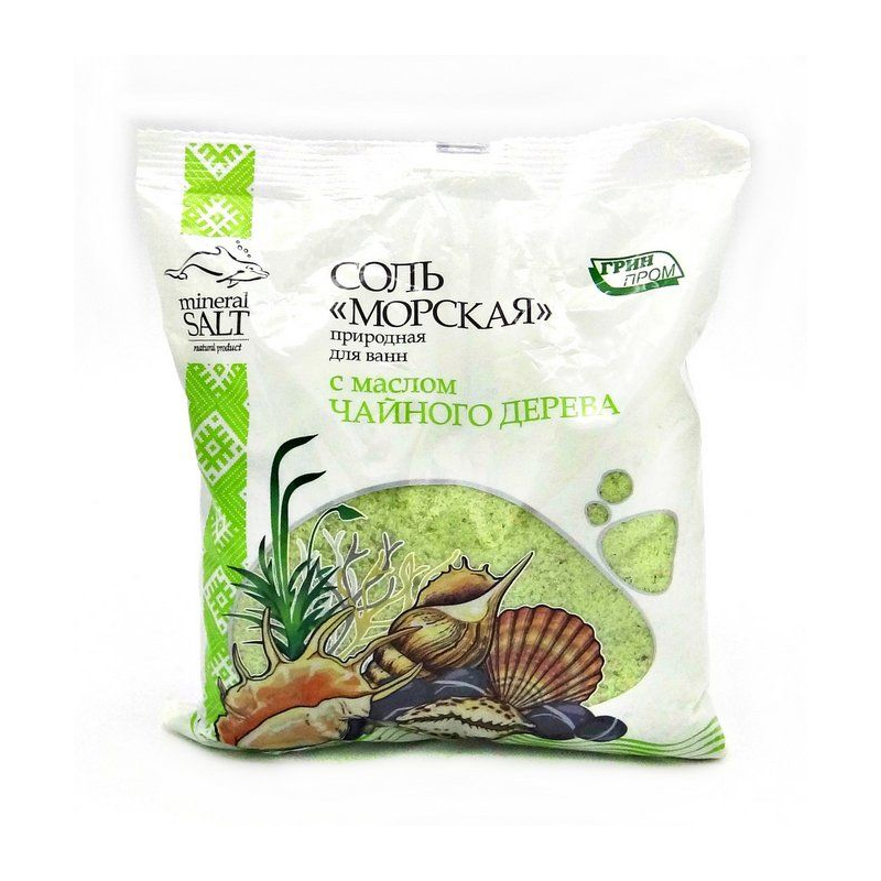 Соль морская Природная Чайное Дерево пакет п/э 1кг 