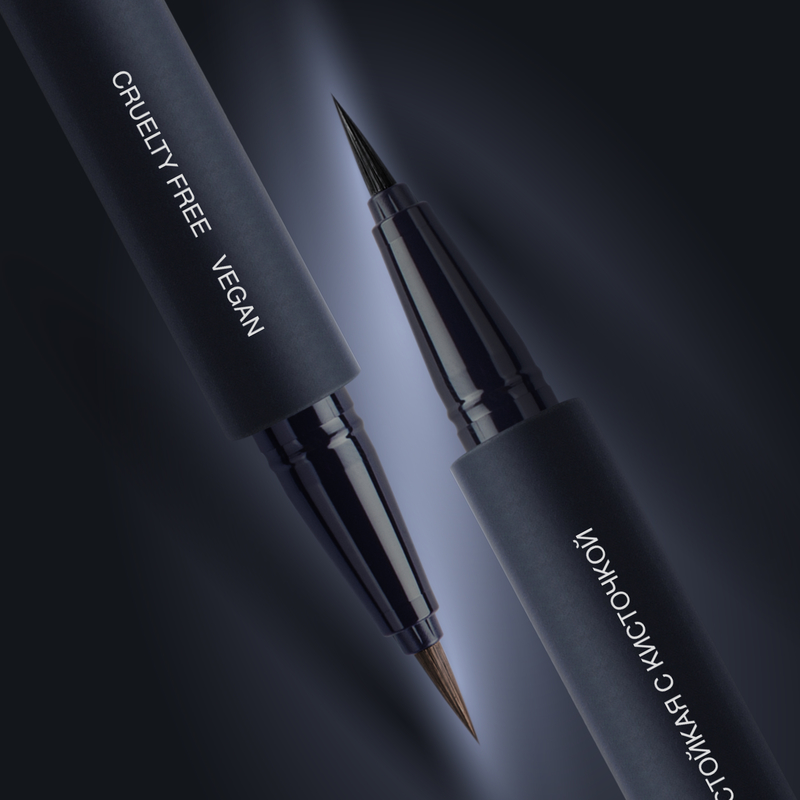 Relouis Подводка-Фломастер д/глаз Водостойкая с кисточкой тон 01 black 