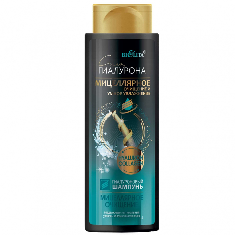 Bielita Гиалуроновый Шампунь д/волос Мицеллярное очищение 400мл