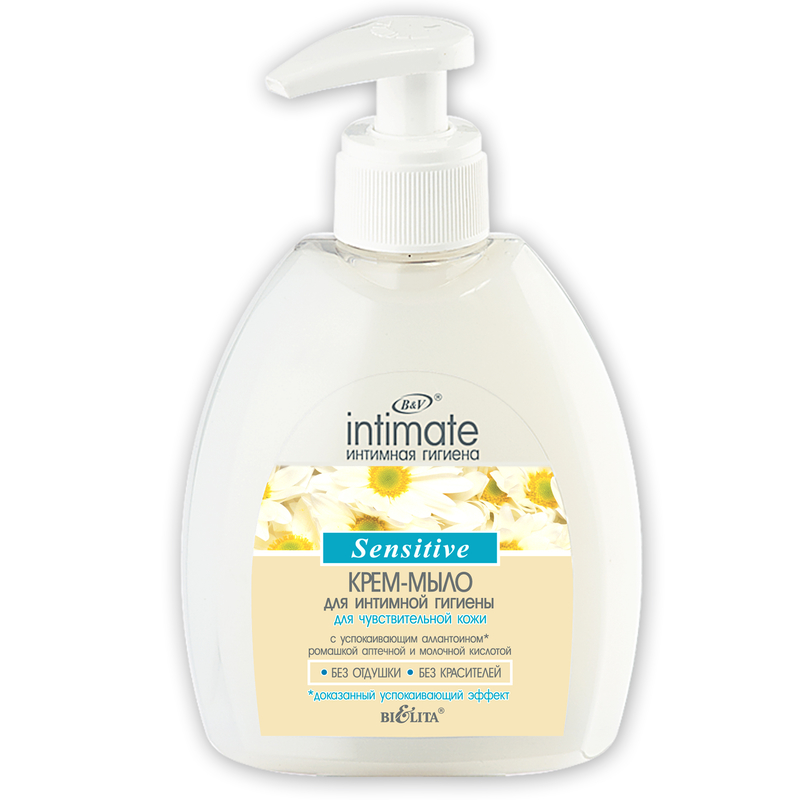 Bielita Intimate Крем-мыло д/интимной гигиены д/чувств кожи 300мл