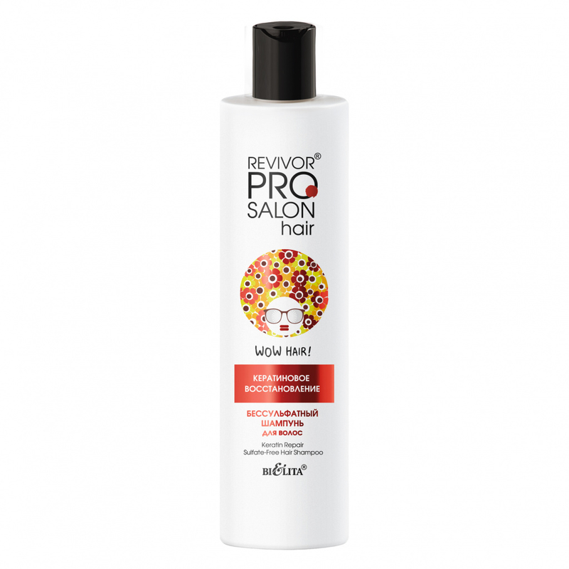 Bielita Revivor PRO Salon Hair Шампунь Бессульфатный д/волос Кератиновое восстановление 300мл