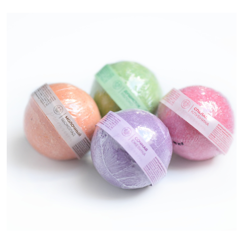 МИЛОЛИКА Шарик бурлящий для ванны Яблоко 130мл