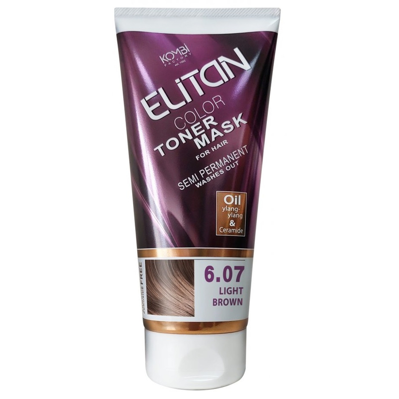 Elitan Маска тонирующая д/волос 6.07 Русый 150мл