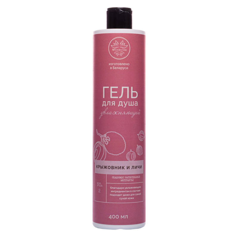 МИЛОЛИКА Гель для душа крыжовник личи, 400 мл
