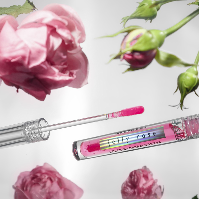 LUX visage Блеск-бальзам д/губ JELLY ROSE увлажнение