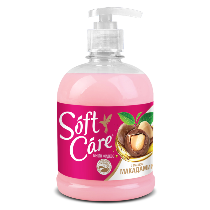Ромакс Мыло жидкое "Soft Care" с маслом макадамии  500 г 