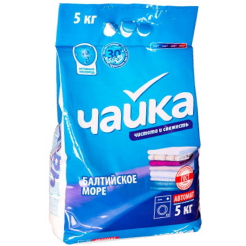 Стиральный порошок Чайка 5кг Автомат Универсальный Балтийское море 