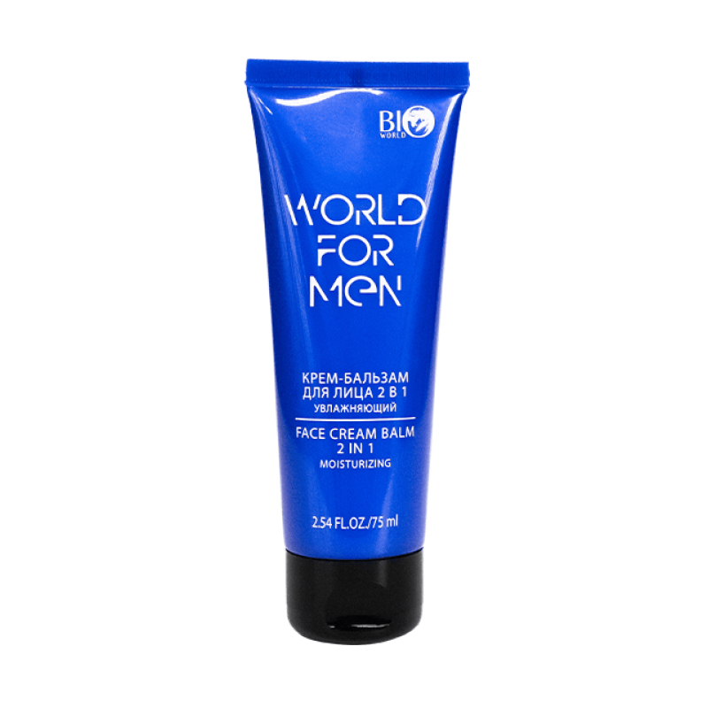 BIO WORLD Крем-бальзам для лица 2в1 Увлажняющий, 75 мл
