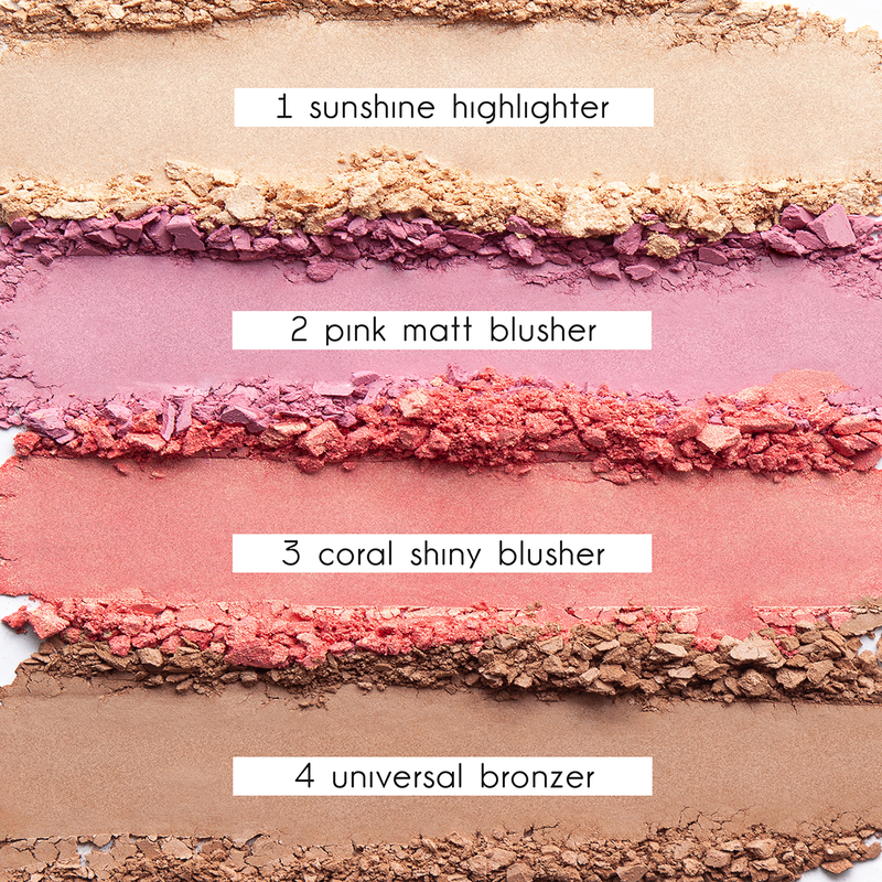 Relouis Бронзер-Румяна-Хайлатер для лица Paradiso Sun тон 01 