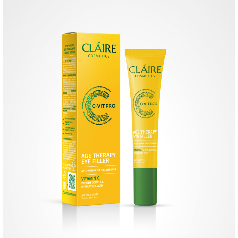 CLAIRE C-VIT PRO Крем-филлер д/кожи вокруг глаз AGE THERAPY 15мл