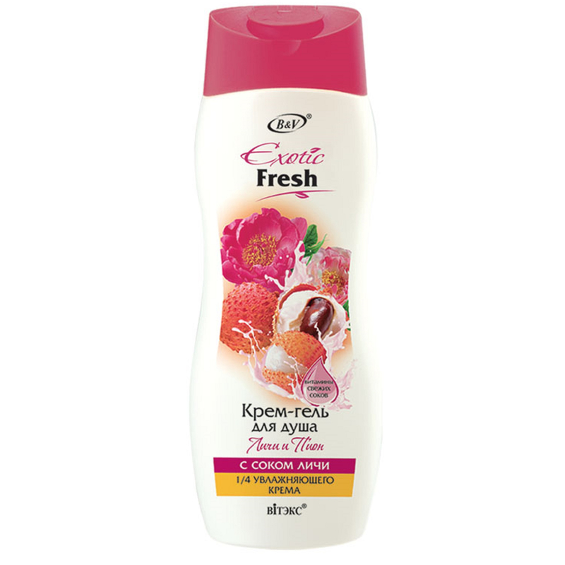 Biтэкс Exotic Fresh Juise Крем-гель д/душа Личи и Пион 500мл