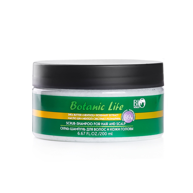 *BIO WORLD Botanica Скраб-шампунь для волос и кожи головы 150 мл 