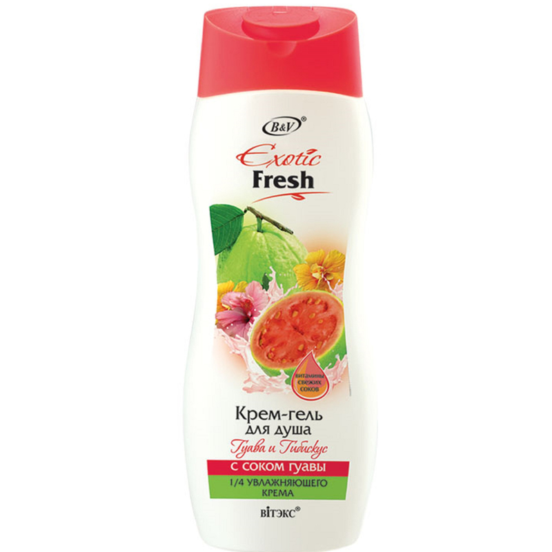 Biтэкс Exotic Fresh Juise Крем-гель д/душа Гуава и Гибискус 500мл