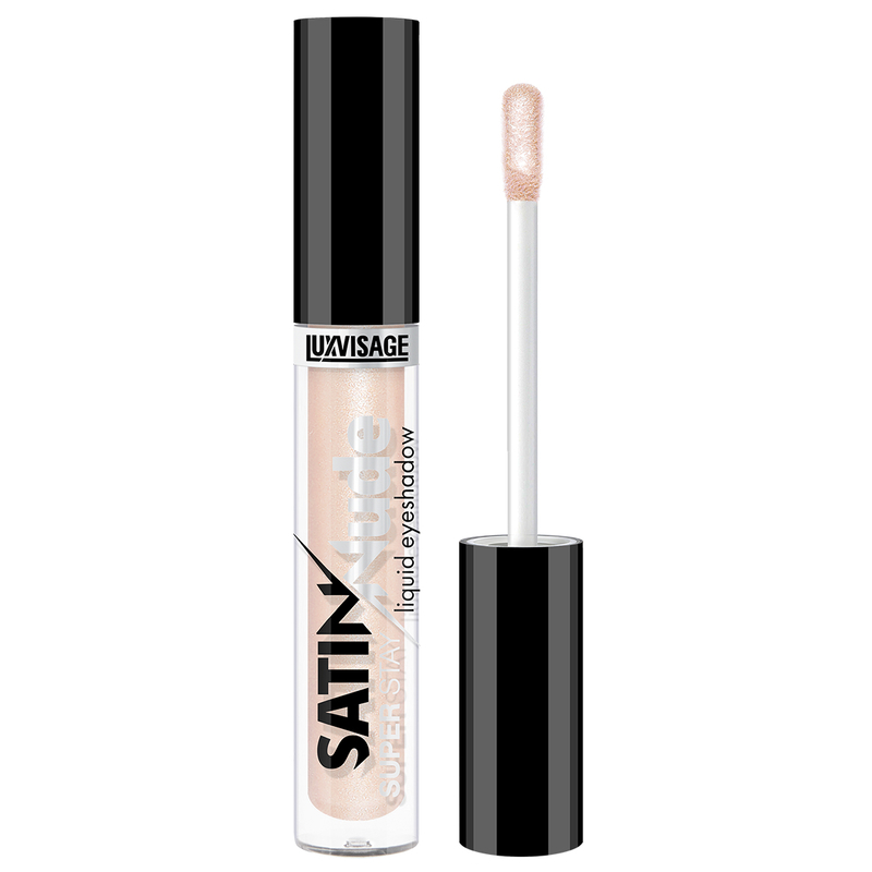LUX visage Жидкие тени для век SATIN Nude super stay 201 Ivory