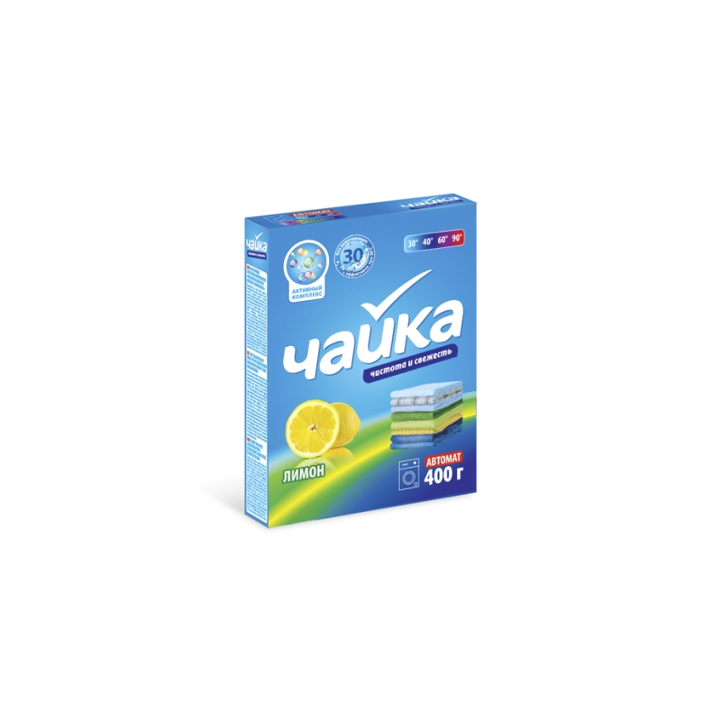 *Стиральный порошок Чайка 0.4кг Автомат Лимон