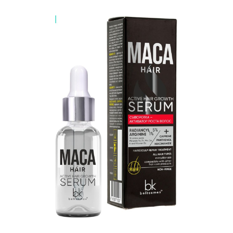 Belkosmex MACA HAIR Сыворотка-активатор роста волос 30г