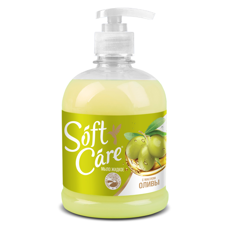 Ромакс Мыло жидкое "Soft Care" с оливковым  маслом  500 г 