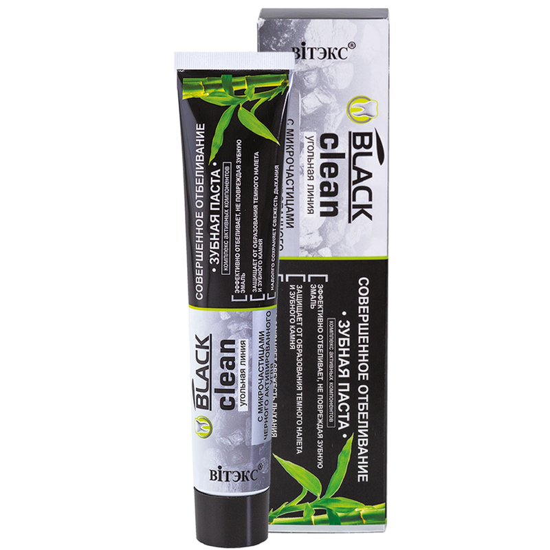 Biтэкс Black CleanУгольная Линия З/Паста Соверш Отбеливание 85г