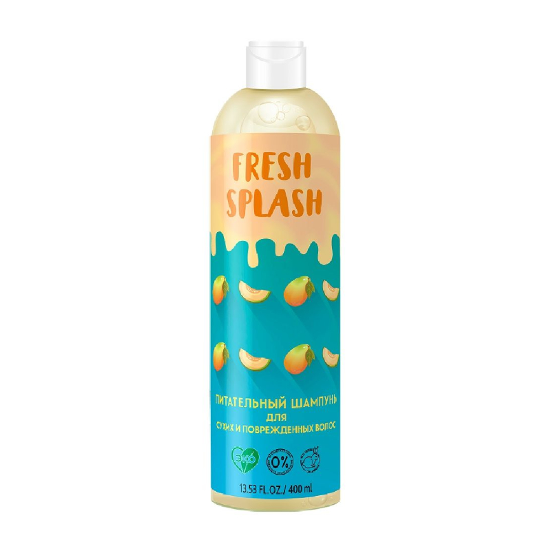 BIO WORLD FRESH SPLASH Питательный шампунь для сухих и поврежденных волос 400мл 