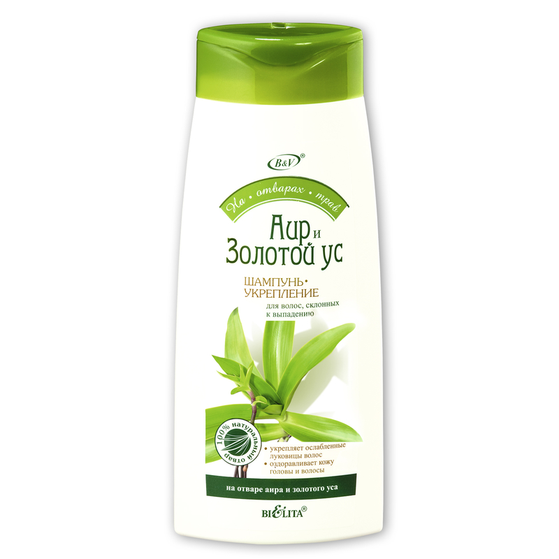 Bielita На отварах трав Шампунь-укрепление АиР и Золотой Ус пр/выпад. 480мл