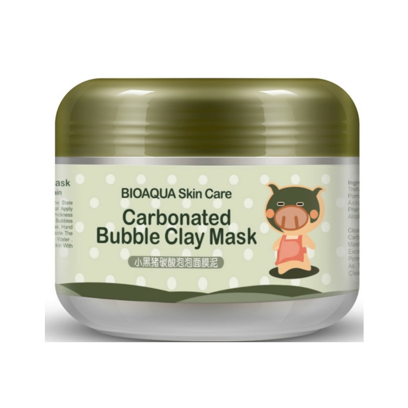 BIOAQUA CARBONATED Bubble Clay Mask Маска Глиняно-пузырьковая для лица 100г 12шт/уп