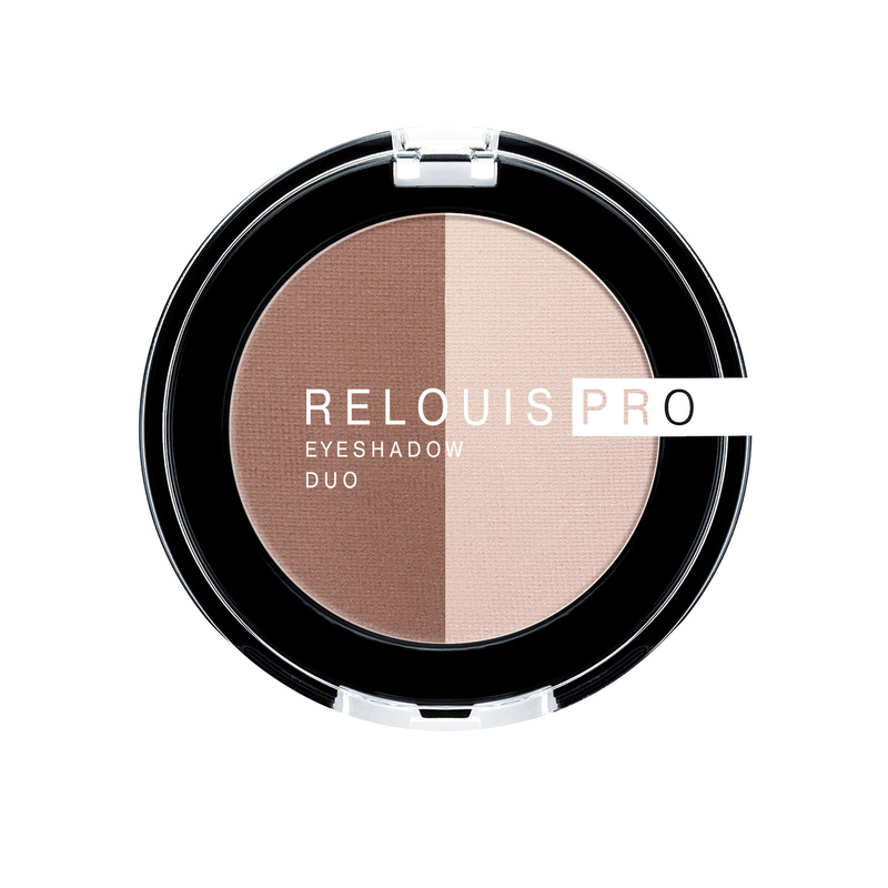 Relouis Тени д/век PRO eyeshadow DUO тон 104 (13 Iced Coffee+14 Mauve)