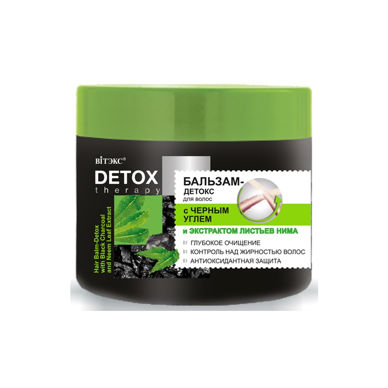 Biтэкс DETOX Therapy Бальзам-Детокс д/волос Черн уголь/Листья нима 300мл