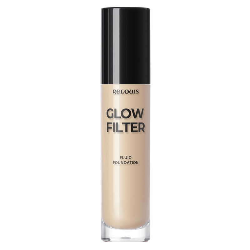Relouis Сияющий тон-ный флюид с эффектом «фильтра» Glow Filter Fluid Foundation,тон 03 Warm  Beige