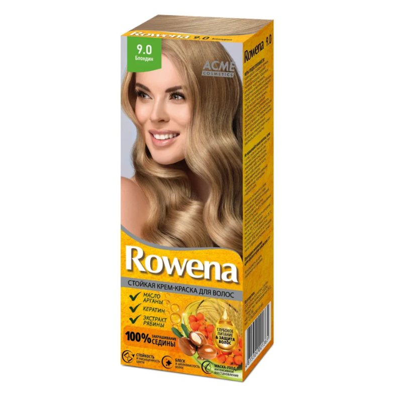 Крем-краска стойкая д/волос Rowena 9.0 Блондин