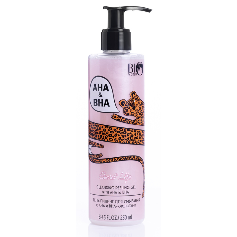 BIO WORLD Гель-пилинг для умывания с AHA и BHA-кислотами 250мл