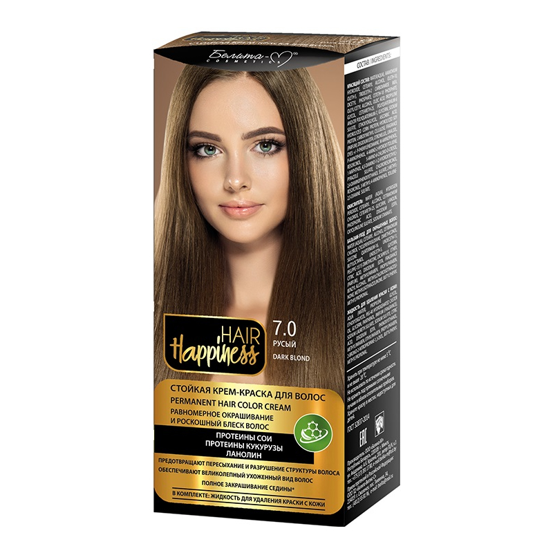Краска д/волос Белита-М HAIR Happiness тон № 7.0 Русый