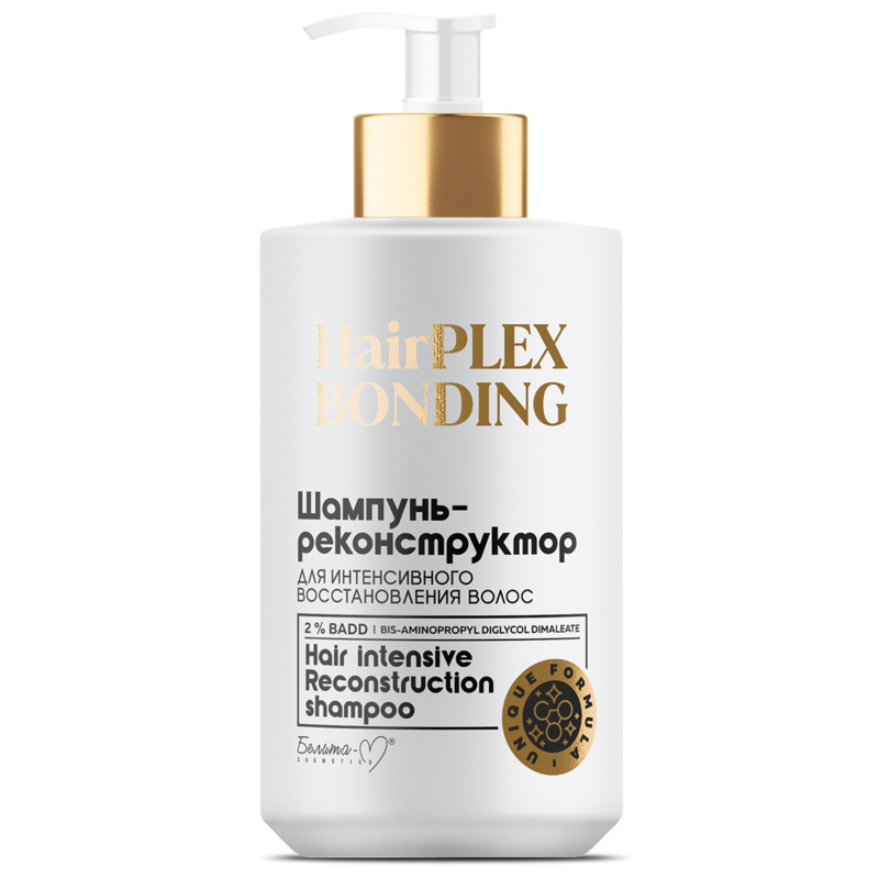 Белита-М HairPLEX BONDING Шампунь-реконструктор для интенсивного восстановения волос, 400г
